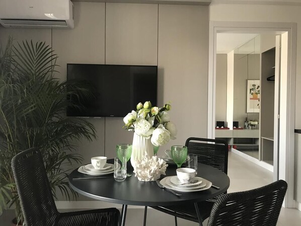 Apartment, 1 Bedroom, City View | In-room dining - Levante Boutique Apartments (Larnaca)