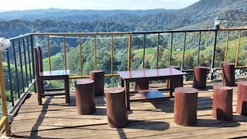Uitzicht vanaf balkon
