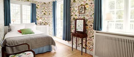 Hypo-allergenic bedding, individually decorated, individually furnished