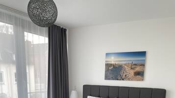 1 bedroom, in-room safe, iron/ironing board, travel cot