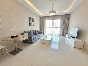 Superior Suite, 1 Bedroom | Living area | LCD TV - The Jewel Hotel (Manama)