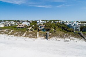 Exterior - "Sea Turtle Cottage"~Gulf Front~Private Beach Access~Beach Gear~Fire Pit~Gated (Santa Rosa Beach)