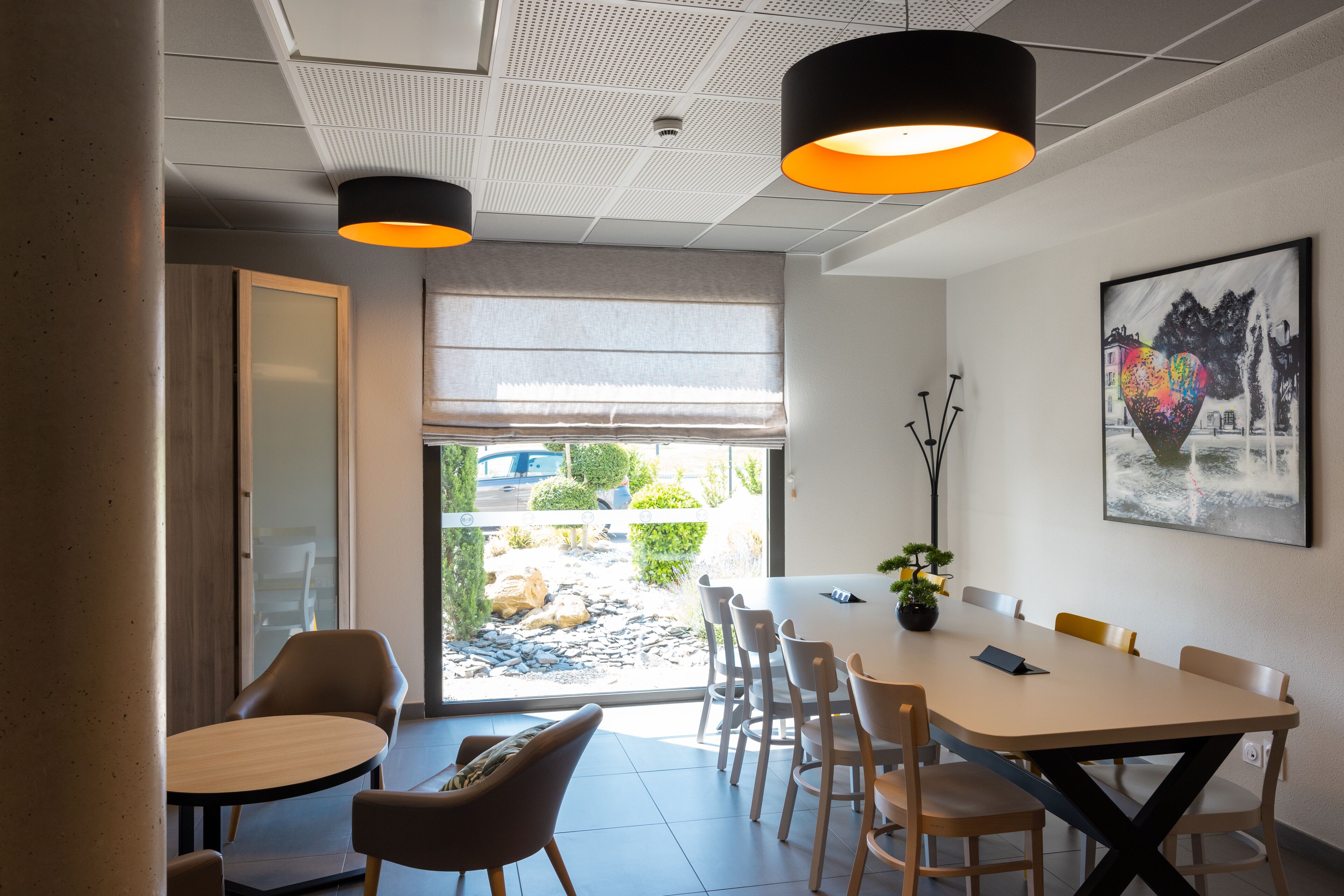Sitteområde i lobbyen