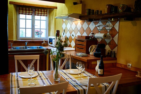 Comfort huis, en-suite badkamer, uitzicht op tuin (Gelduin) | Gemeenschappelijke keuken