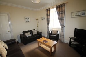 Cottage, 3 Bedrooms (Halliman Skerries) | Living room | Flat-screen TV, DVD player - Covesea Lighthouse Cottages (Lossiemouth)