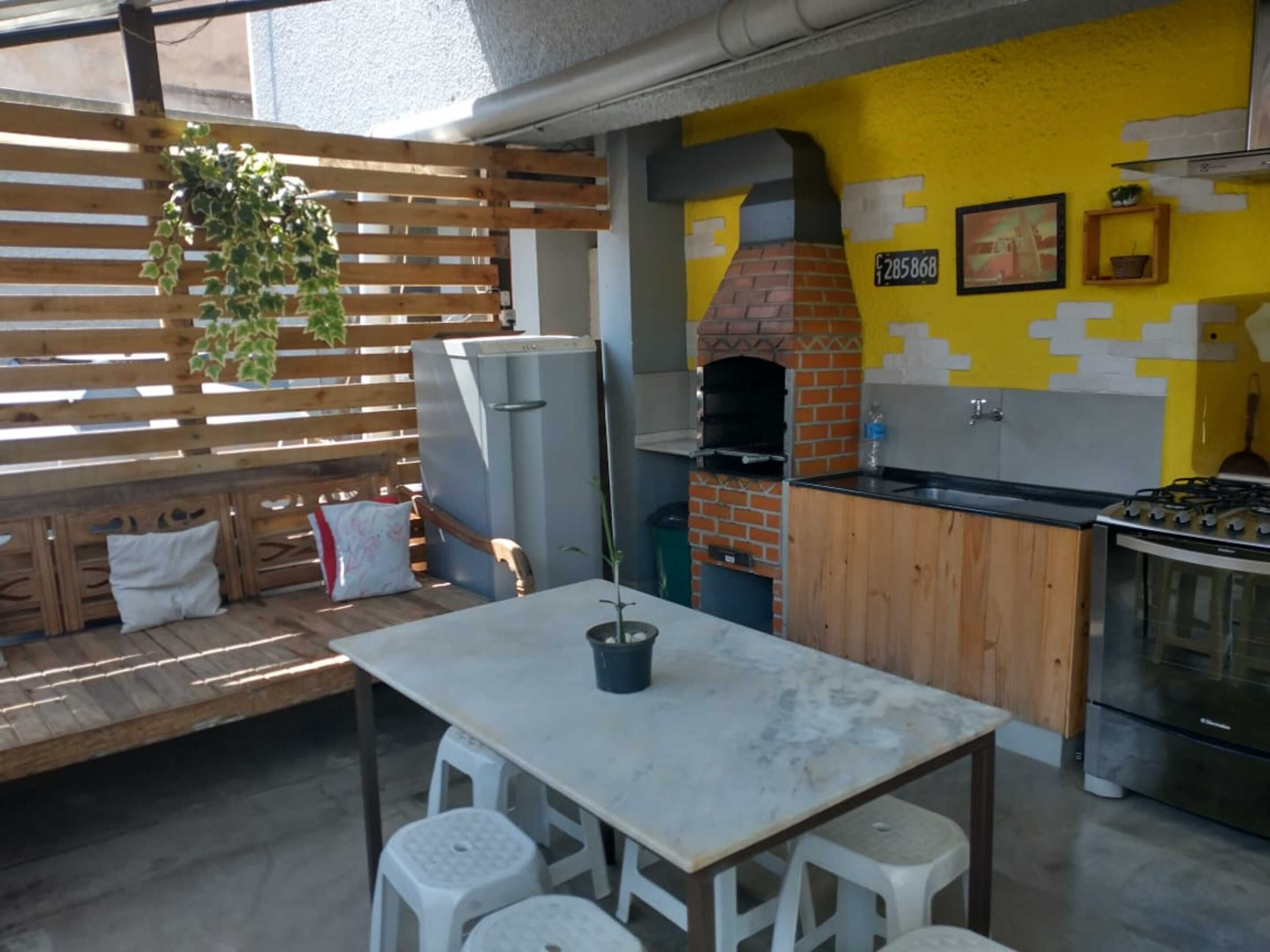 Área de estar no saguão