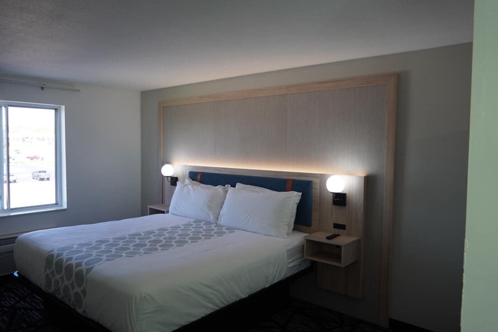 Desk, blackout drapes, iron/ironing board, free WiFi