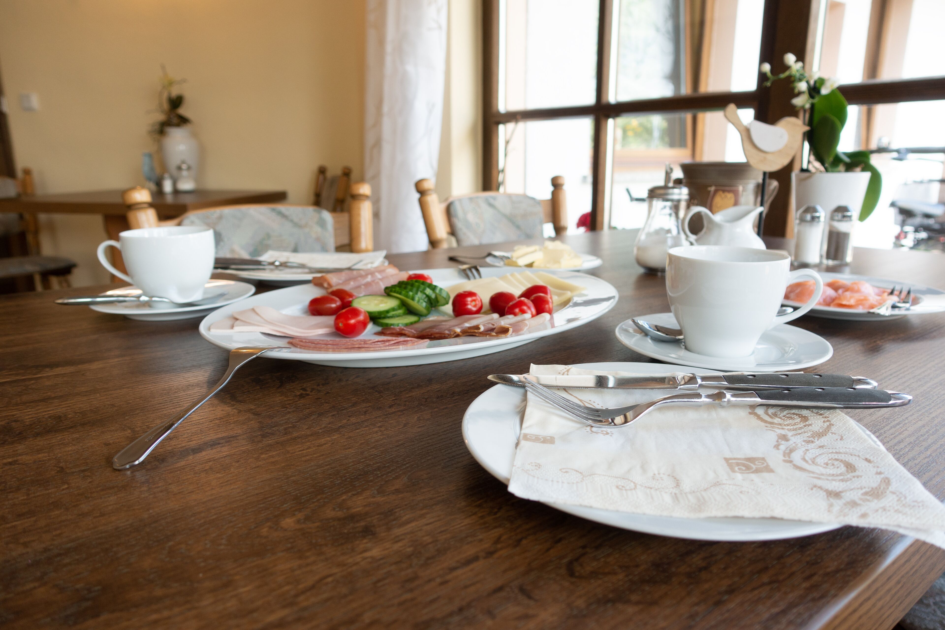 daily buffet breakfast (eur 12 per person)