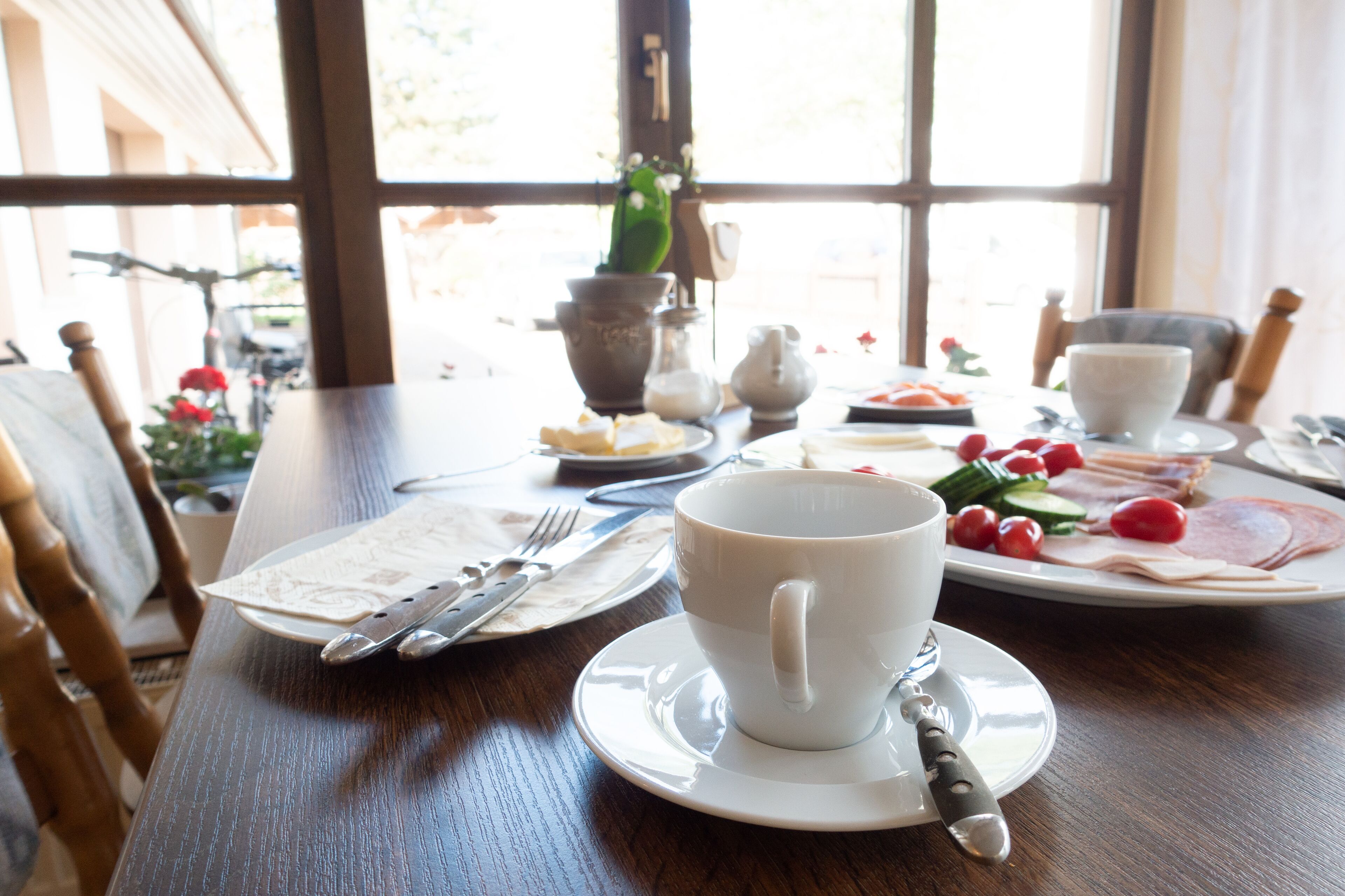 daily buffet breakfast (eur 12 per person)