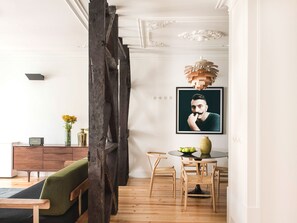 Design Apartment, 2 Bedrooms, River View (4.1) | Living area | 43-inch flat-screen TV with digital channels, TV, iPod dock - Madalena Orquídea Living (Lisbon)