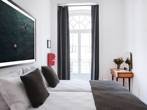 Design-Apartment, 2 Schlafzimmer, Stadtblick (2.1) | 2 Schlafzimmer, hochwertige Bettwaren, Zimmersafe, individuell dekoriert