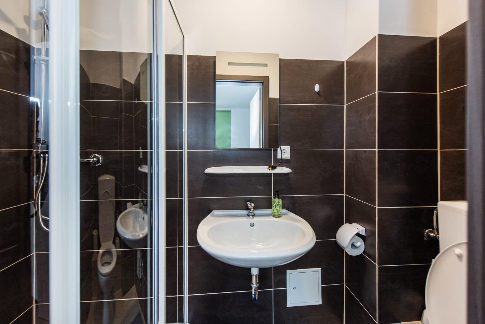 淋浴设施、吹风机、毛巾、肥皂