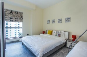 3 bedrooms, WiFi - DM2 Deluxe Design Beach Apartment in Marina, Pool&Gym! (Dubai)