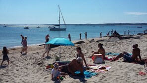 Vlak bij het strand