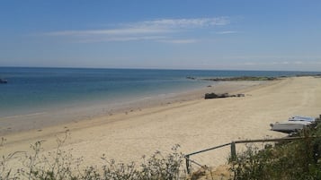 Vlak bij het strand