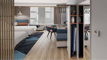 Standard Room, 2 Twin Beds, City View | Down comforters, memory foam beds, in-room safe, desk