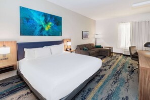 Habitación, 1 cama de matrimonio grande, no fumadores (Mobility,Hearing,Tub w/Grab Bars) | Colchones con acolchado adicional y escritorio