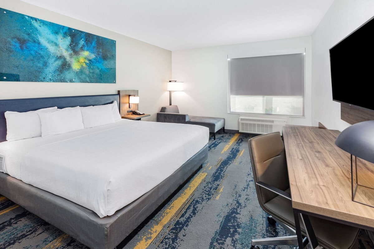 Room, 1 King Bed, Non Smoking | Pillowtop beds, desk, laptop workspace, blackout drapes
