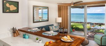True Beachfront Luxury! Downstairs unit oceanfront 20' to water! NO resort fees.