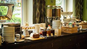 Gratis frukostbuffé varje dag