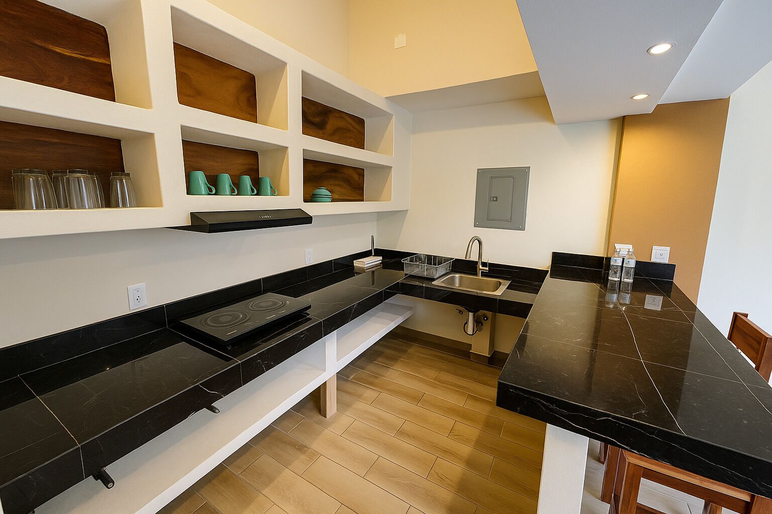 Junior Studio Suite, 1 King Bed | Private kitchen | Full-size fridge, microwave, blender, griddle