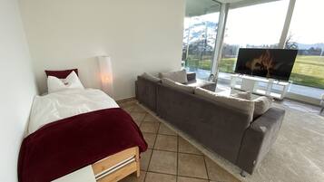 1 bedroom, desk, soundproofing, iron/ironing board