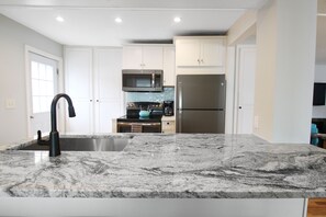 Fridge, microwave, oven, stovetop - A private escape in historic OOB | Game Room | Vintage Decor | 5min to beach (Old Orchard Beach)