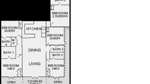 A floor plan with labeled rooms including a kitchen, dining area, living room, and multiple bedrooms. - BEACHES OPEN 5 Bedroom, 5 Bathroom Gulf Beach Front Home  (Dauphin Island)