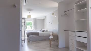 Individually decorated, individually furnished, desk, blackout curtains