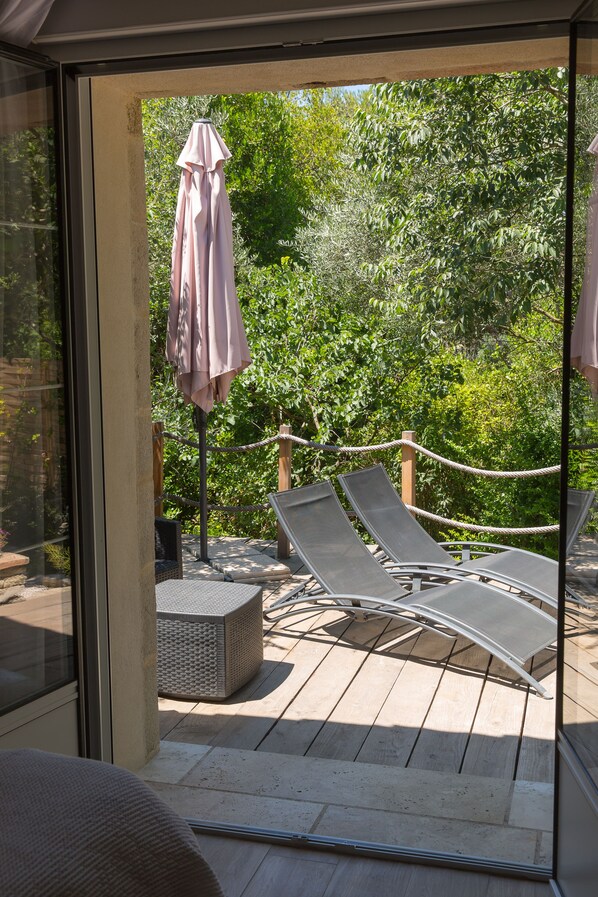 Double Room (Iphigenie) | Terrace/patio - Le Mas des Alexandrins (Uzès)