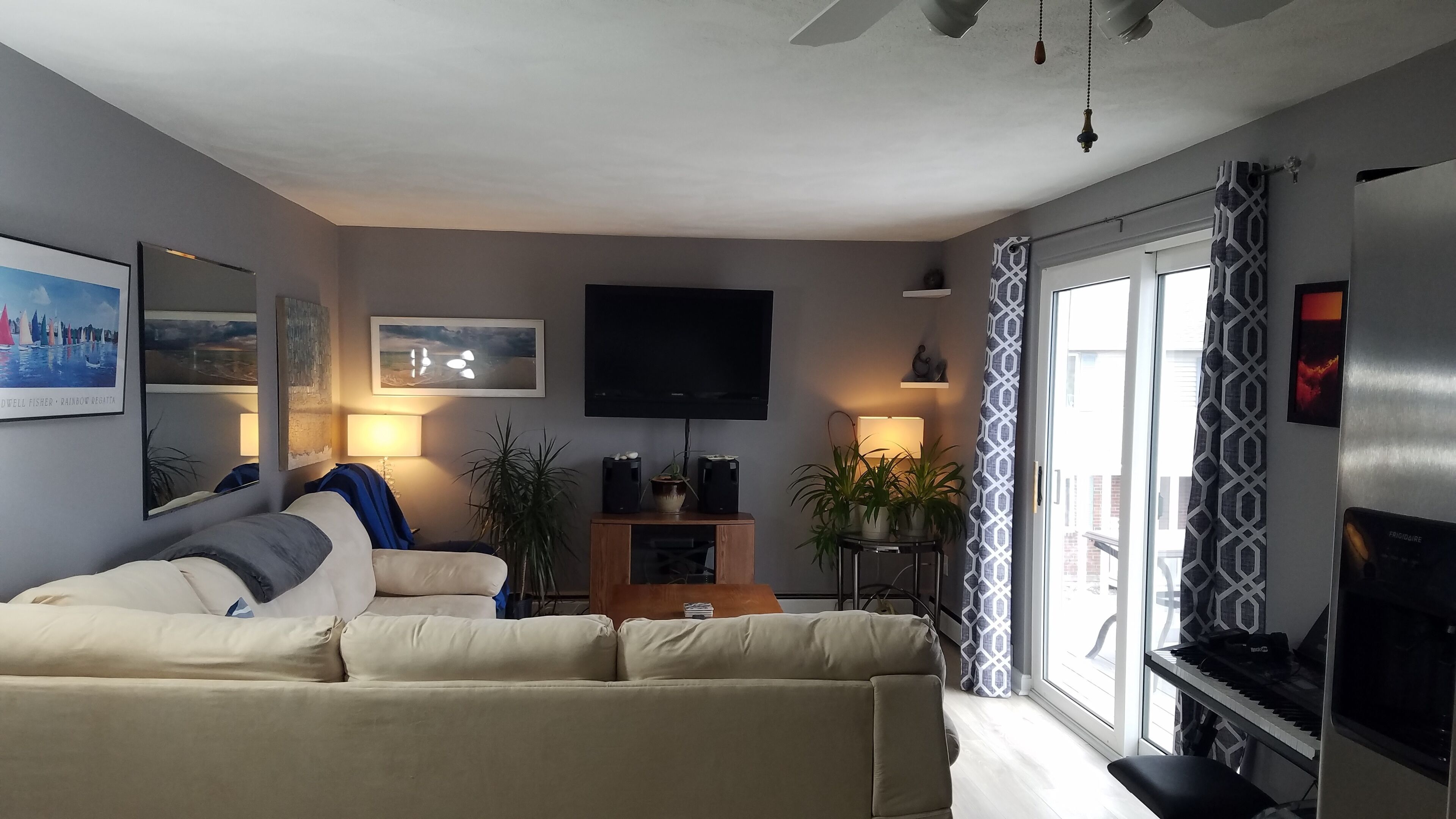Smart TV, Hulu, DVD player, books