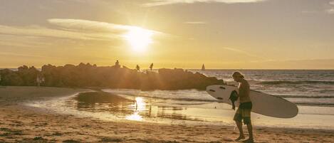 بالقرب من الشاطئ