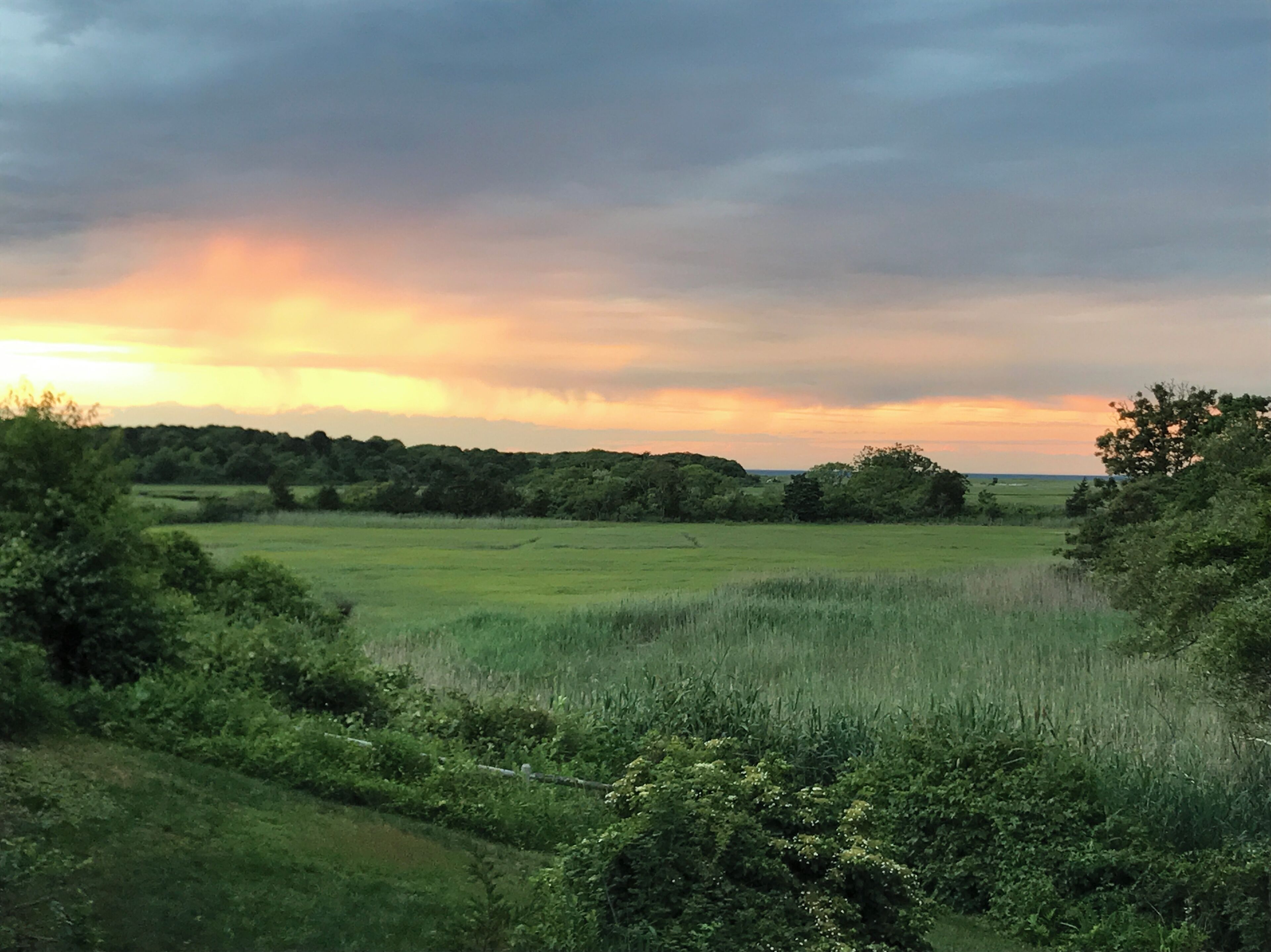 Beautiful sunset views from the back deck.