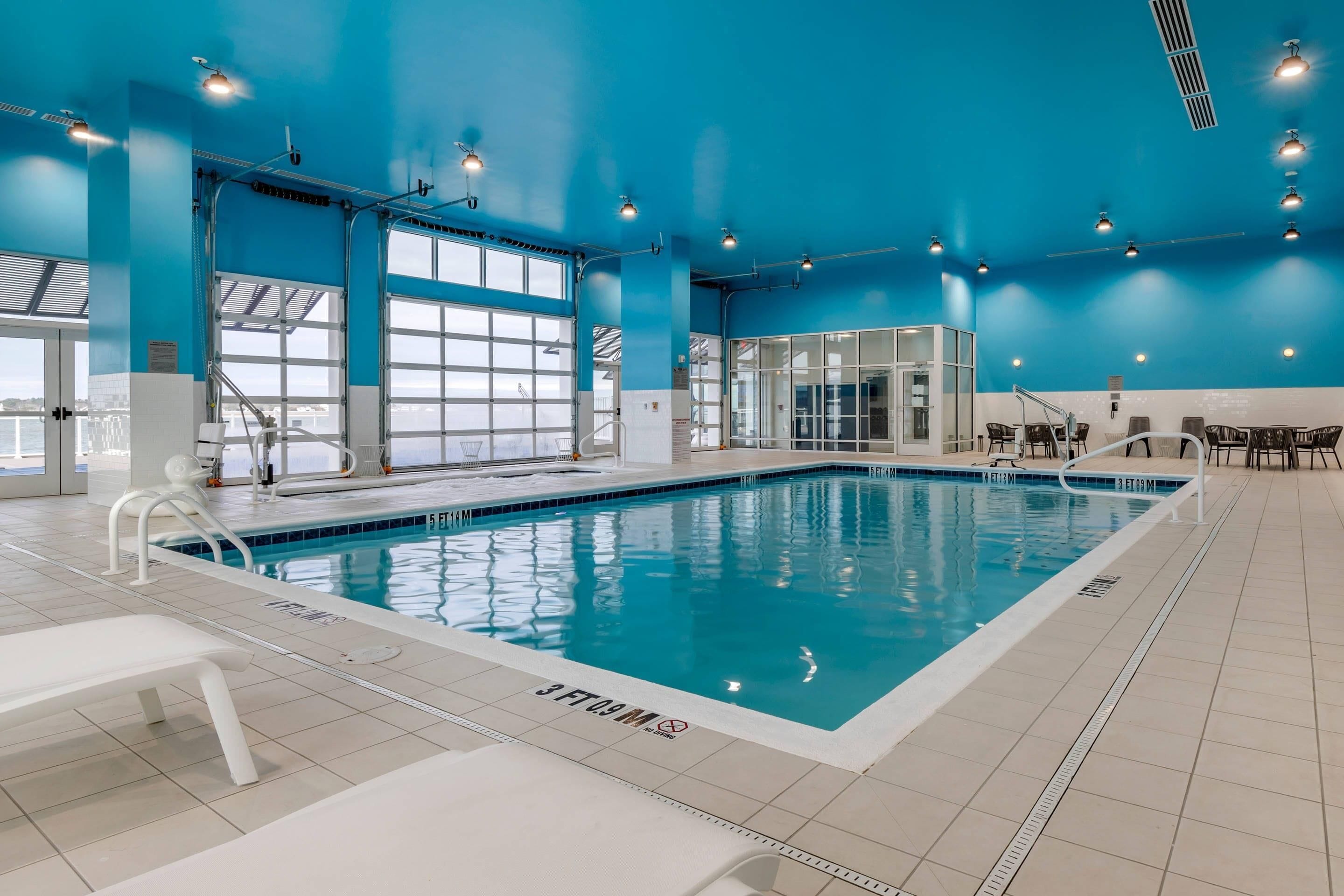 indoor pool, seasonal outdoor pool