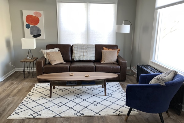 Living room, which is open to the dining room