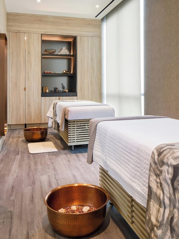 Couples treatment rooms, steam room, body treatments, hot stone massages