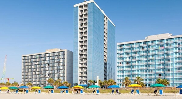 Exterior - One Bedroom Deluxe Ocean Front Luxury Condo, Myrtle Beach, SC (1890909) (Myrtle Beach)