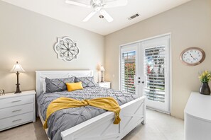 4 bedrooms, iron/ironing board, travel cot, WiFi