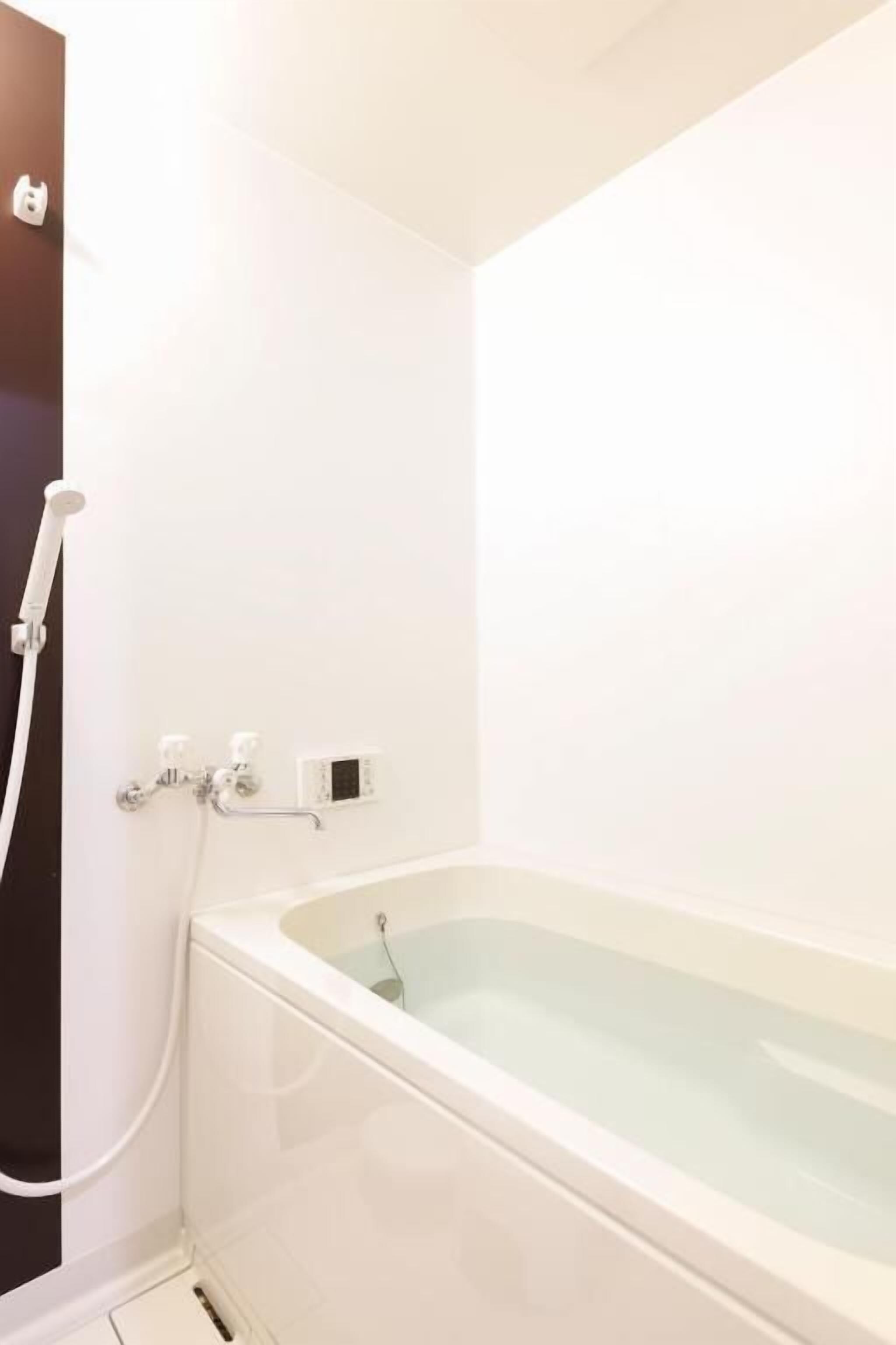 Slippers, bidet, towels