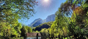 Cozy hut in the wild nature of Romania