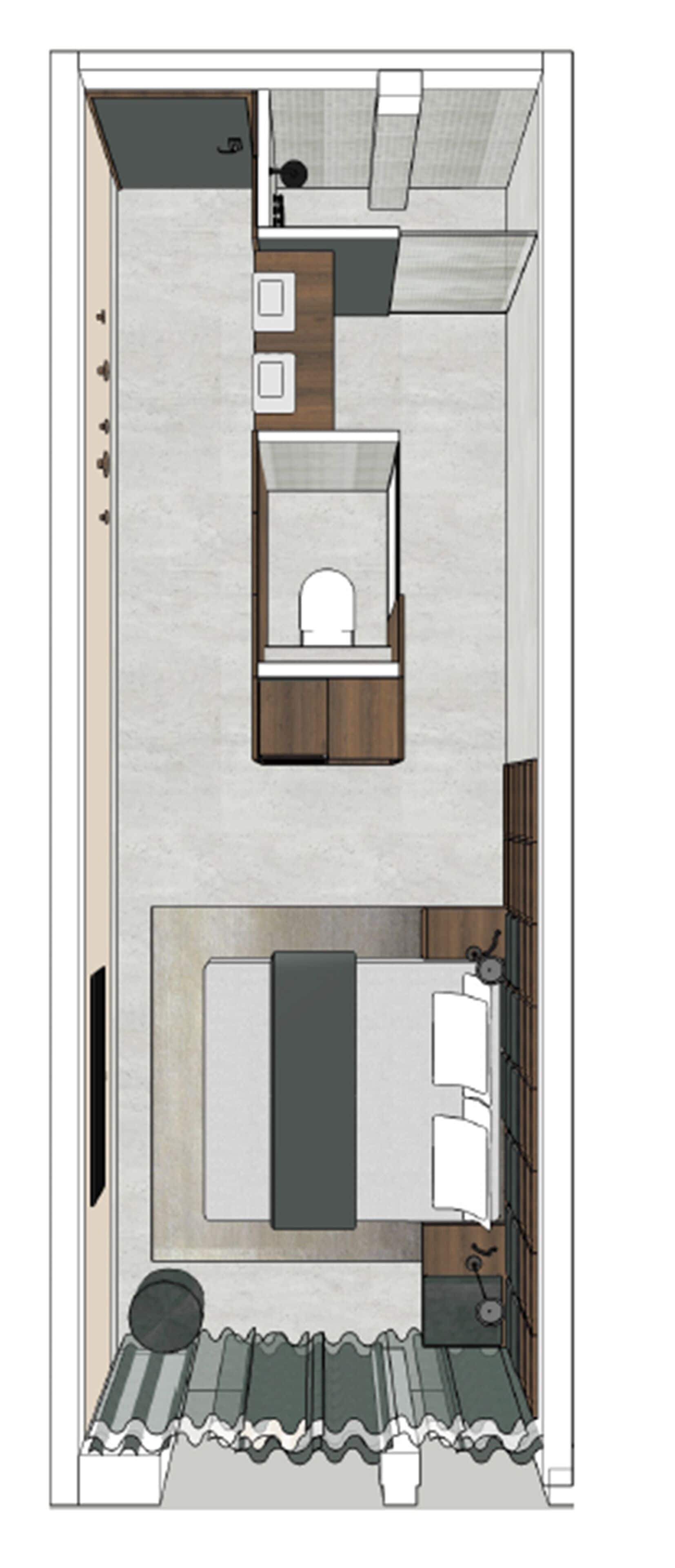 comfort double room | floor plan