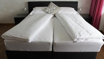 Desk, free WiFi, bed sheets