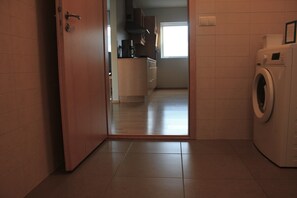 Apartment, 2 Bedrooms (D) | Bathroom | Combined shower/tub, hair dryer, towels, soap - Large Apartments StayWest (Borgarnes)