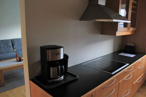 Apartment, 2 Bedrooms (D) | Private kitchen | Full-sized fridge, microwave, oven, stovetop - Large Apartments StayWest (Borgarnes)