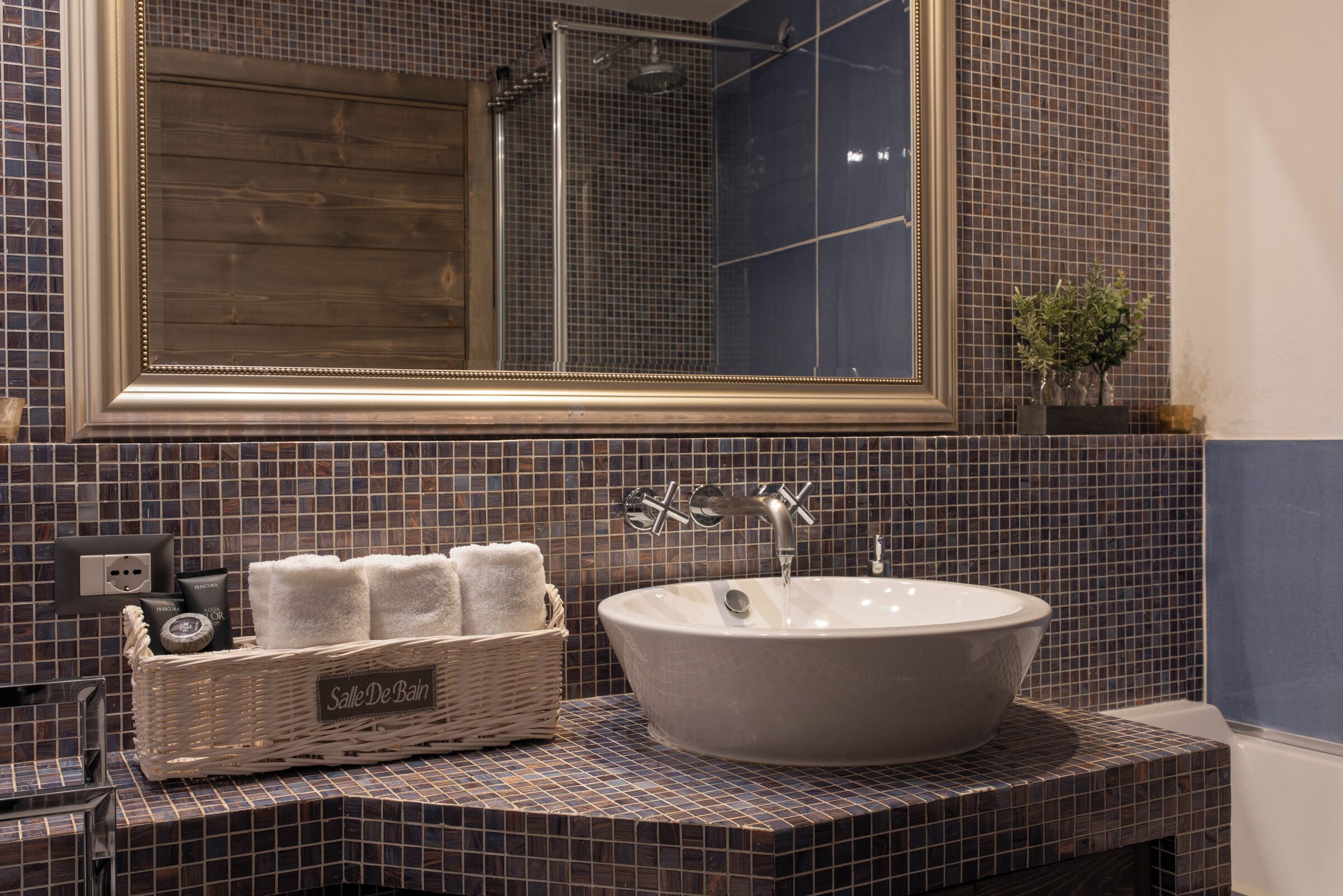 Dusche, Haartrockner, Bidet, Handtücher