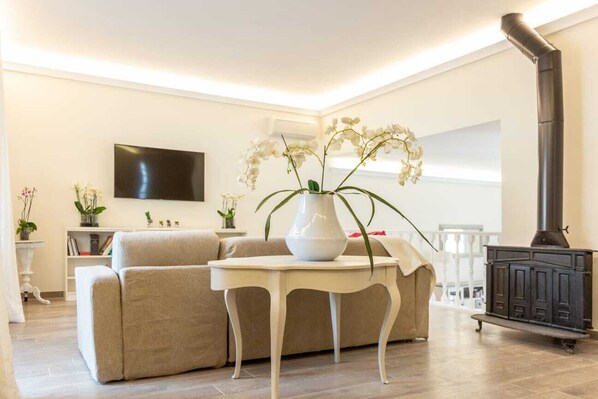 TV - La Camelia Bianca, independent villa with garden and outdoor hot tub (Roma)