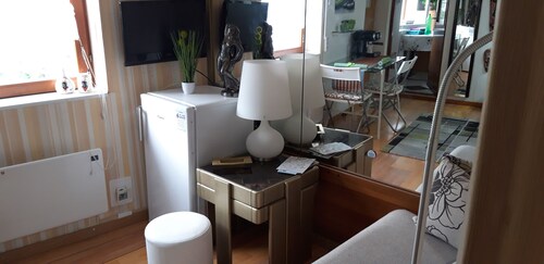 STUDIO GREEN   near city center, free parking, wifi, at banks of river Sava