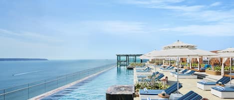 2 piscinas al aire libre, tumbonas