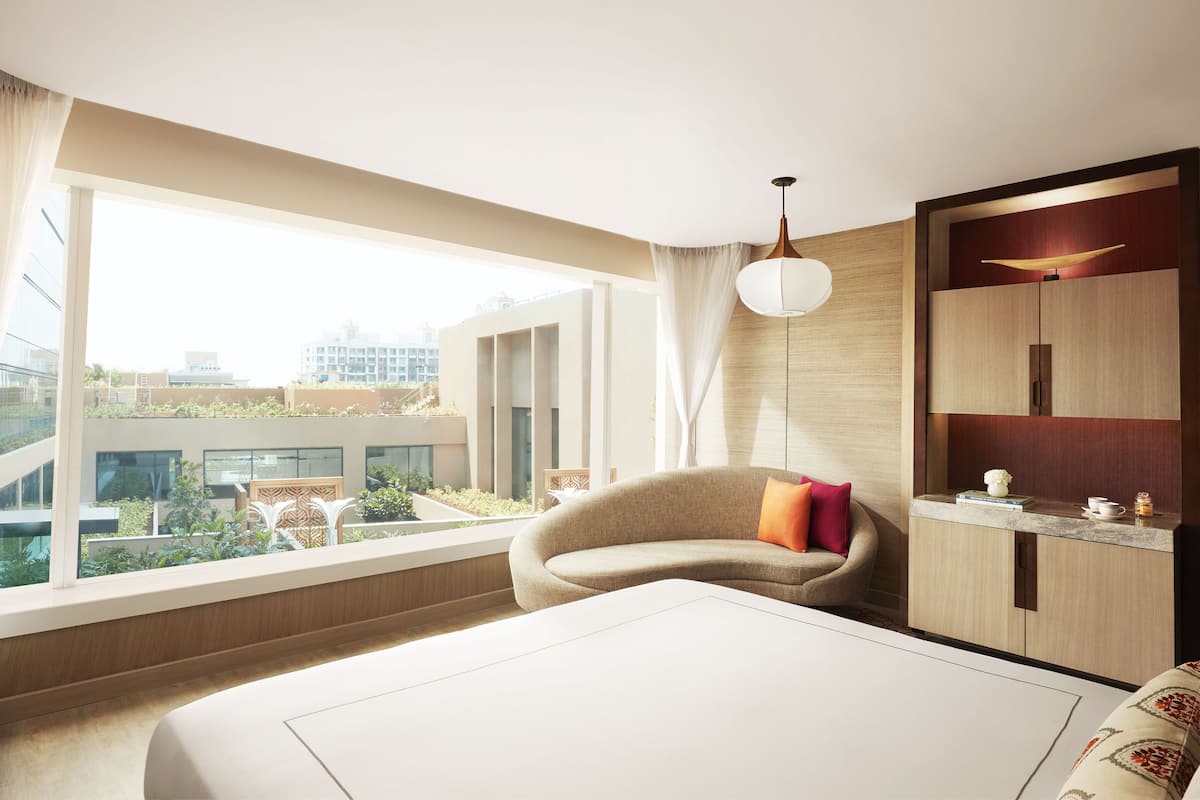 Premium bedding, down duvets, memory-foam beds, minibar