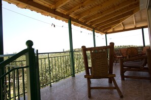 Terrace/patio - DIMITRA (no 4)... vacation villa in Koroni of Messinia with sea view!!! (Koroni)